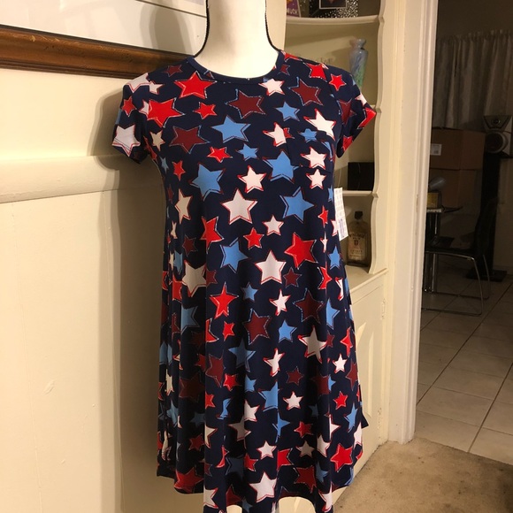 LuLaRoe Dresses & Skirts - LuluRoe Red White Blue Dress